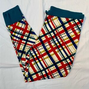 Hanna Andersson Peanuts Collection Unisex Snoopy Plaid Pajama Jogger Pants XXL